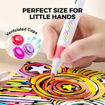 Rotuladores por capas lavables VIVID COLORED (24 ud.)