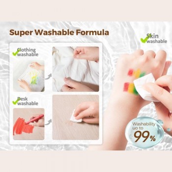 Crayón con purpurina suave lavable (24 ud.)
