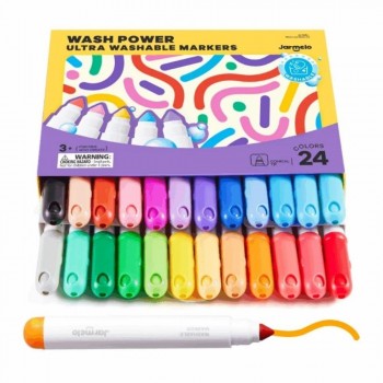 Rotuladores Extra Lavables WASH POWER 24 ud.