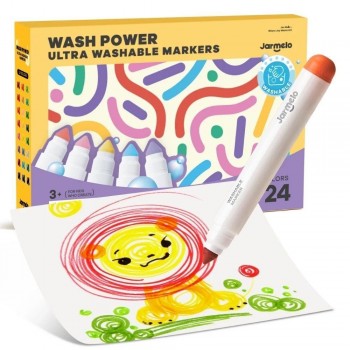 Rotuladores Extra Lavables WASH POWER 24 ud.