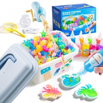 Set figuritas de gel 3D en agua