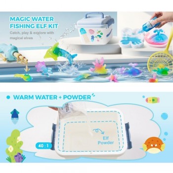 Set figuritas de gel 3D en agua