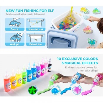 Set figuritas de gel 3D en agua