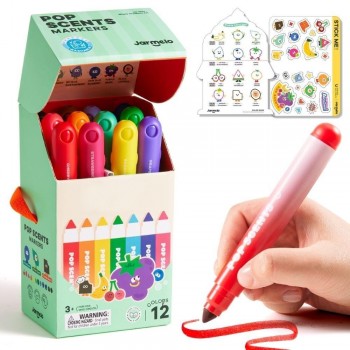 Rotuladores lavables perfumados (12 ud.)