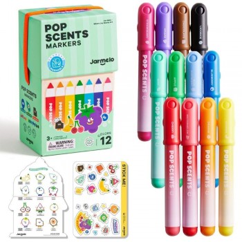Rotuladores lavables perfumados (12 ud.)