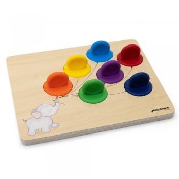 PUZZLE SENSORIAL COLORES Y CUÑOS ELEPHANT BALOON