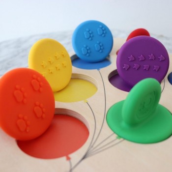 PUZZLE SENSORIAL COLORES Y CUÑOS ELEPHANT BALOON