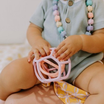 2 SENSORY BALLS PINK & PEACH