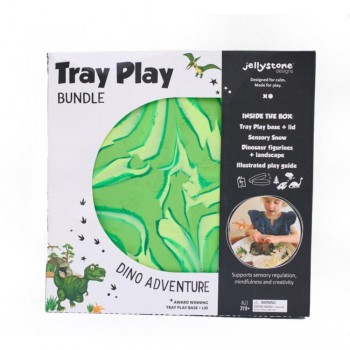 - BANDEJA + KIT SENSORIAL DINOSAURIO