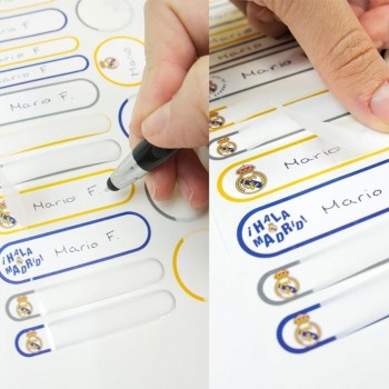 ADHESIVAS LAMINADAS - REAL MADRID (objetos)