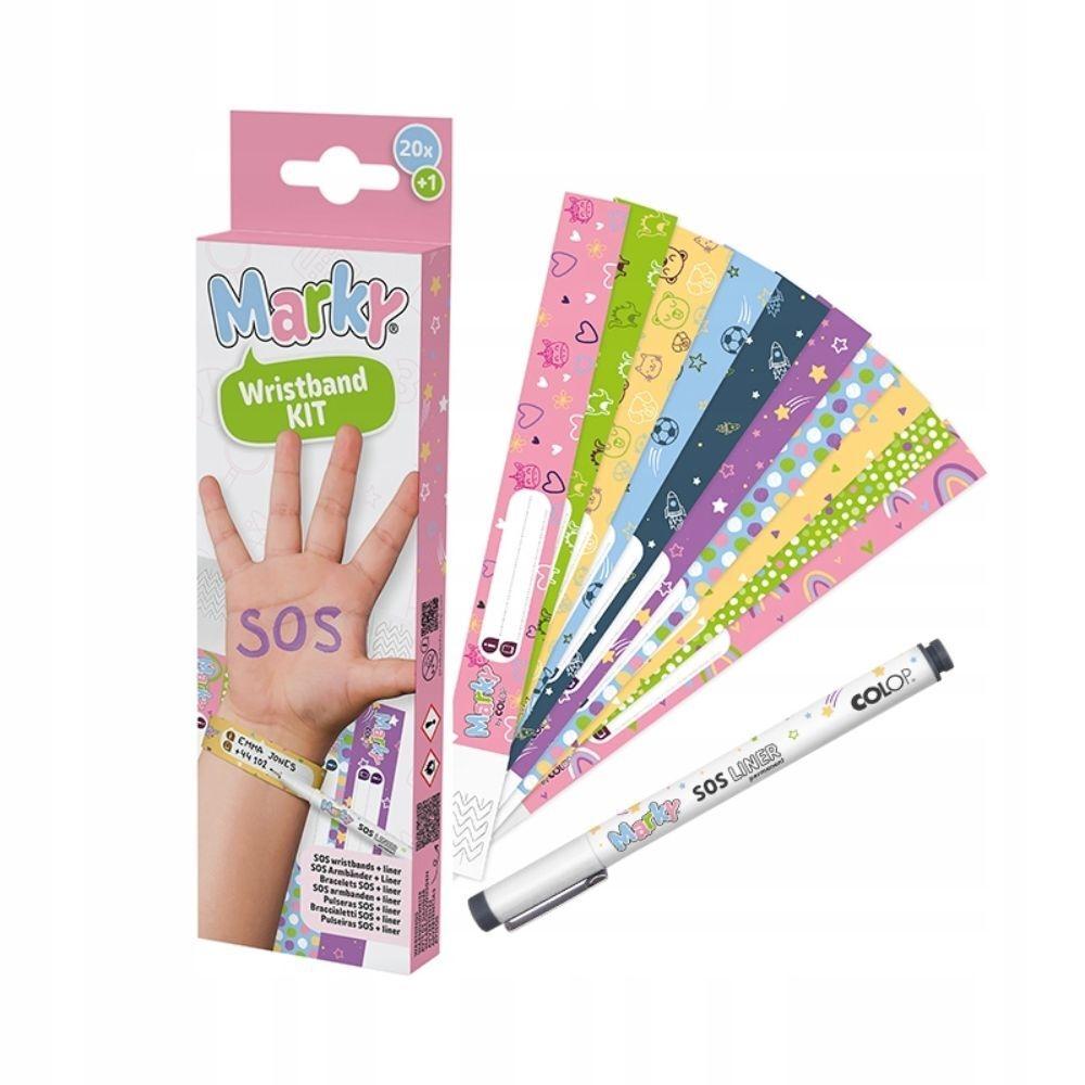PULSERAS SOS (20 ud.+rotulador)