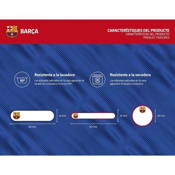ETIQUETAS TERMOADHESIVAS - BARCELONA FC (ropa)