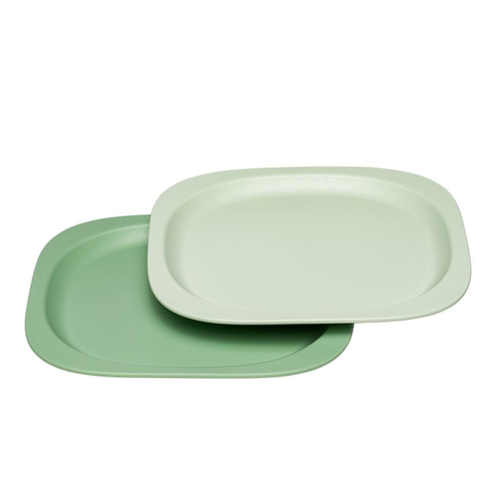 NIP SET 2 PLATOS VERDE MENTA