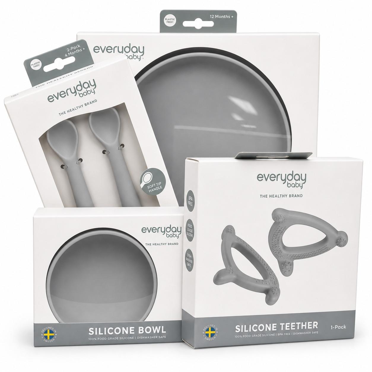 PACK VAJILLA EVERYDAY 4 PZAS GREY