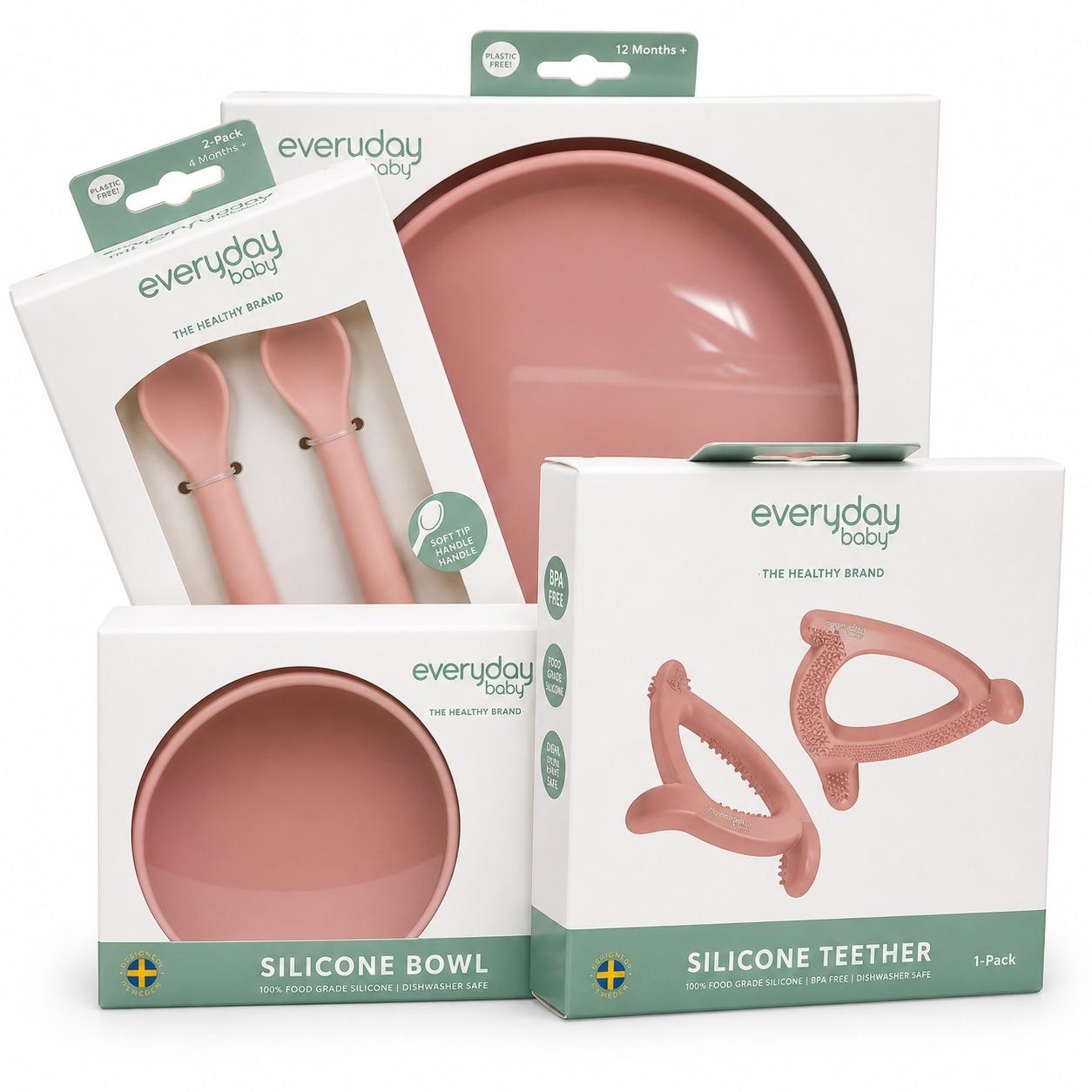 PACK VAJILLA EVERYDAY 4 PZAS NATURE RED