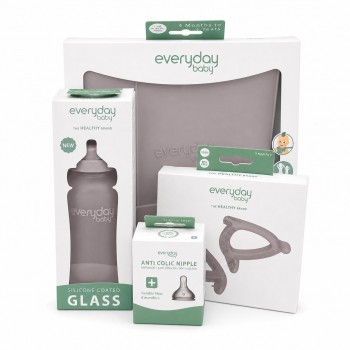 PACK BIBERÓN EVERYDAY 5 PZAS GRIS
