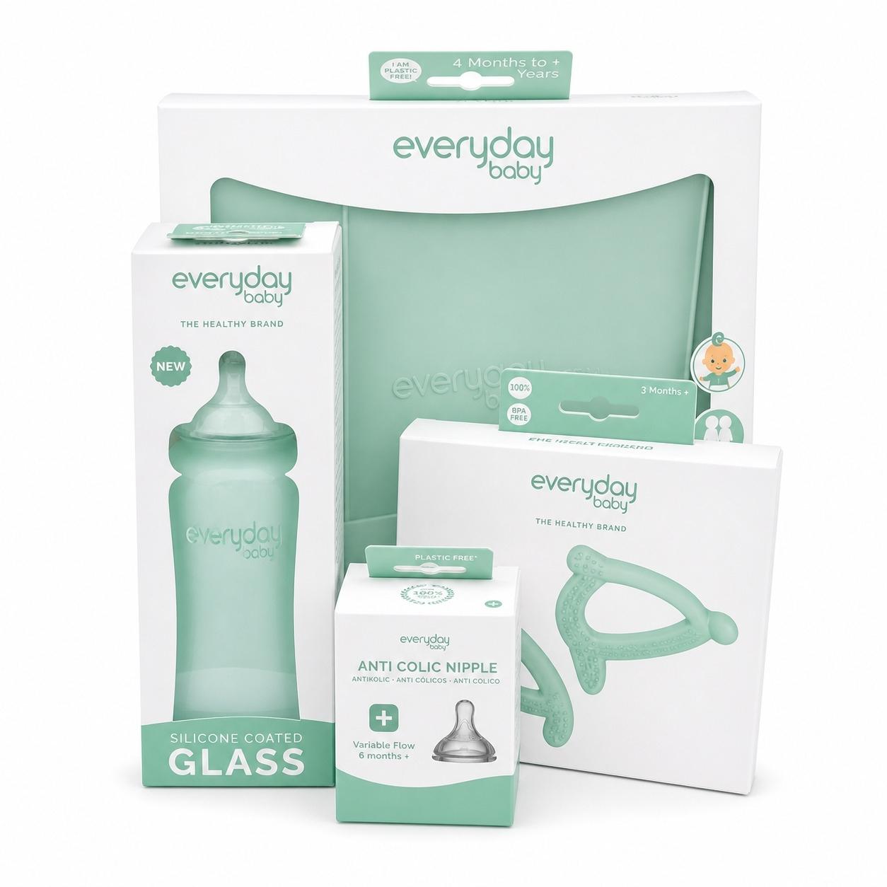 PACK BIBERÓN EVERYDAY 5 PZAS MENTA