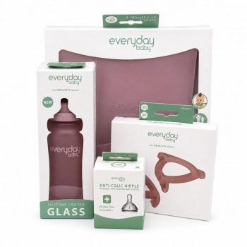 PACK BIBERÓN EVERYDAY 5 PZAS ROSA CLARO