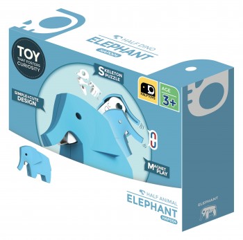 PACK SENSORIAL ANIMALES HALFTOYS 3 PZAS COCODRILO-ELEFANTE