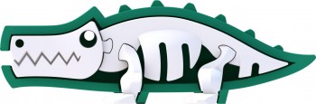 PACK SENSORIAL ANIMALES HALFTOYS 3 PZAS COCODRILO-ELEFANTE