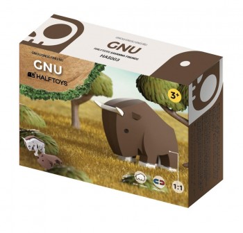 PACK SENSORIAL ANIMALES HALFTOYS 3 PZAS LEÓN-GNU