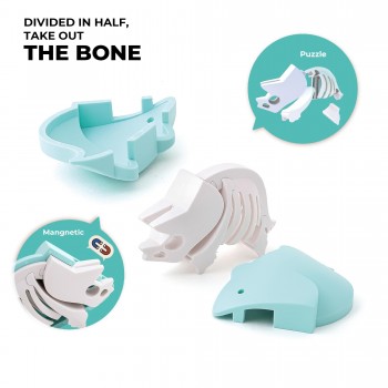 PACK SENSORIAL DINOS HALFTOYS 3 PZAS STEGOSAURUS-TRICERATOPS