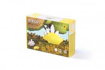 PACK SENSORIAL DINOS HALFTOYS 3 PZAS STEGOSAURUS-TRICERATOPS