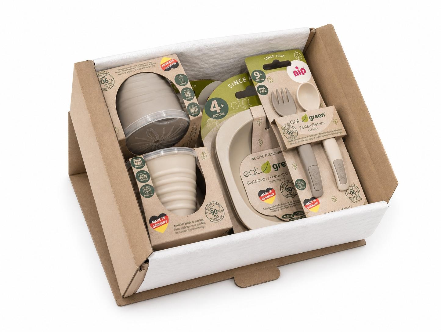 PACK VAJILLA NIP BEIGE (5 pzas)