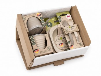 PACK VAJILLA NIP BEIGE (5 pzas)