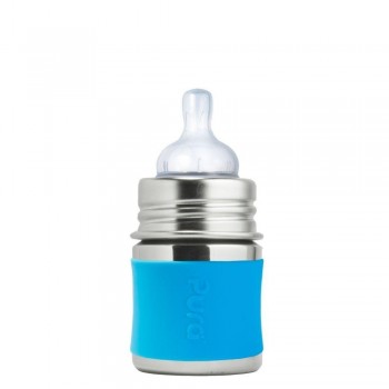 PACK BIBERONES PURA 5 PZAS AZUL