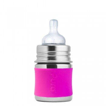 PACK BIBERONES PURA 5 PZAS ROSA