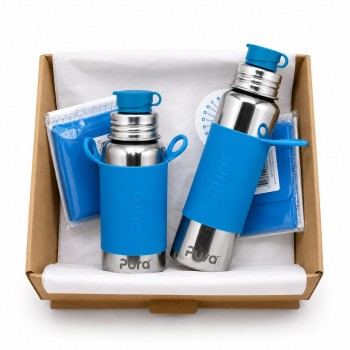PACK BOTELLAS PURA 3 PZAS AZUL