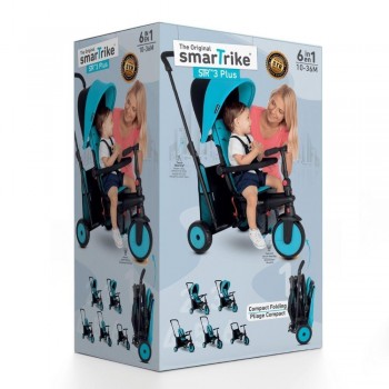 TRICICLO EVOLUTIVO SMARTRIKE STR3 AZUL